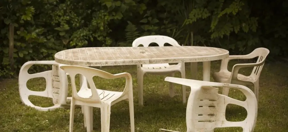 mesa de pl&aacute;stico - truco - restaurar