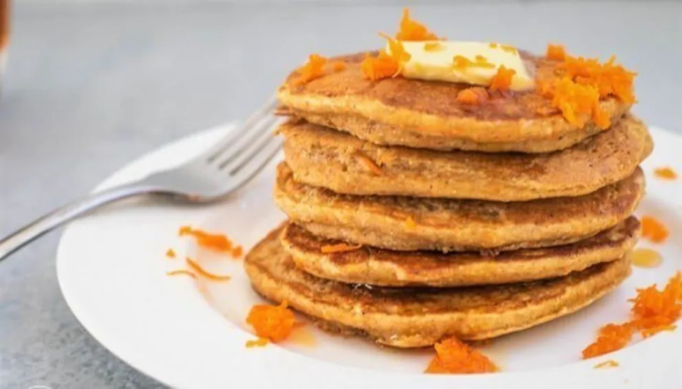 panqueques de zanahoria y avena - receta