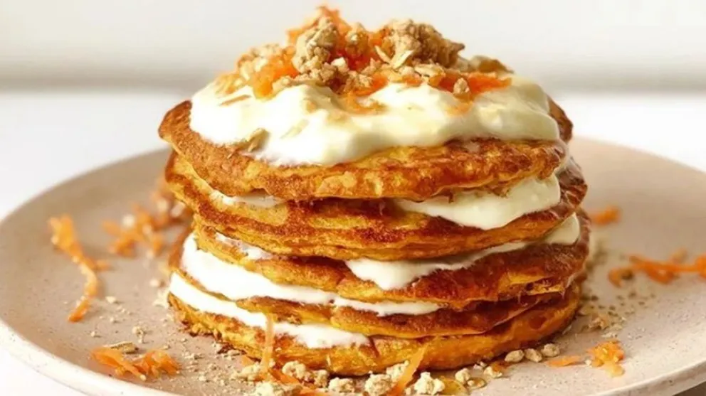 panqueques de zanahoria y avena - receta