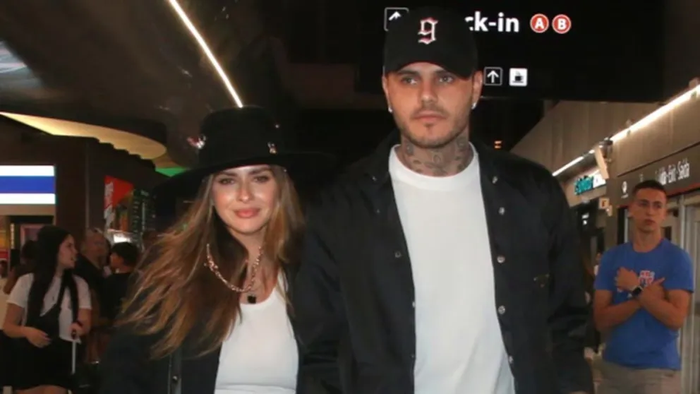 La China Suárez y Mauro Icardi vuelven juntos a Turquía: estas son las imágenes de su paso por el aeropuerto de Ezeiza
