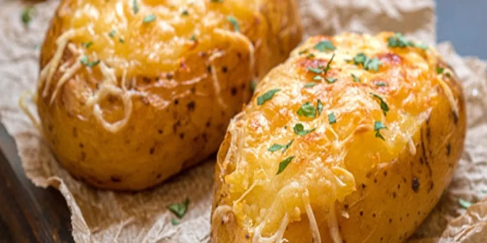 receta - papas al horno con ajo y queso