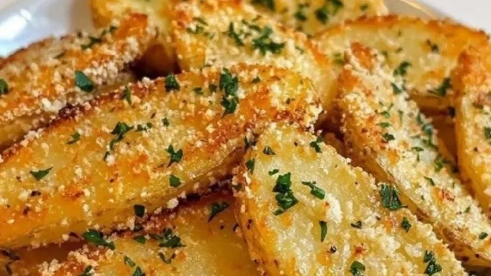 receta - papas al horno con ajo y queso