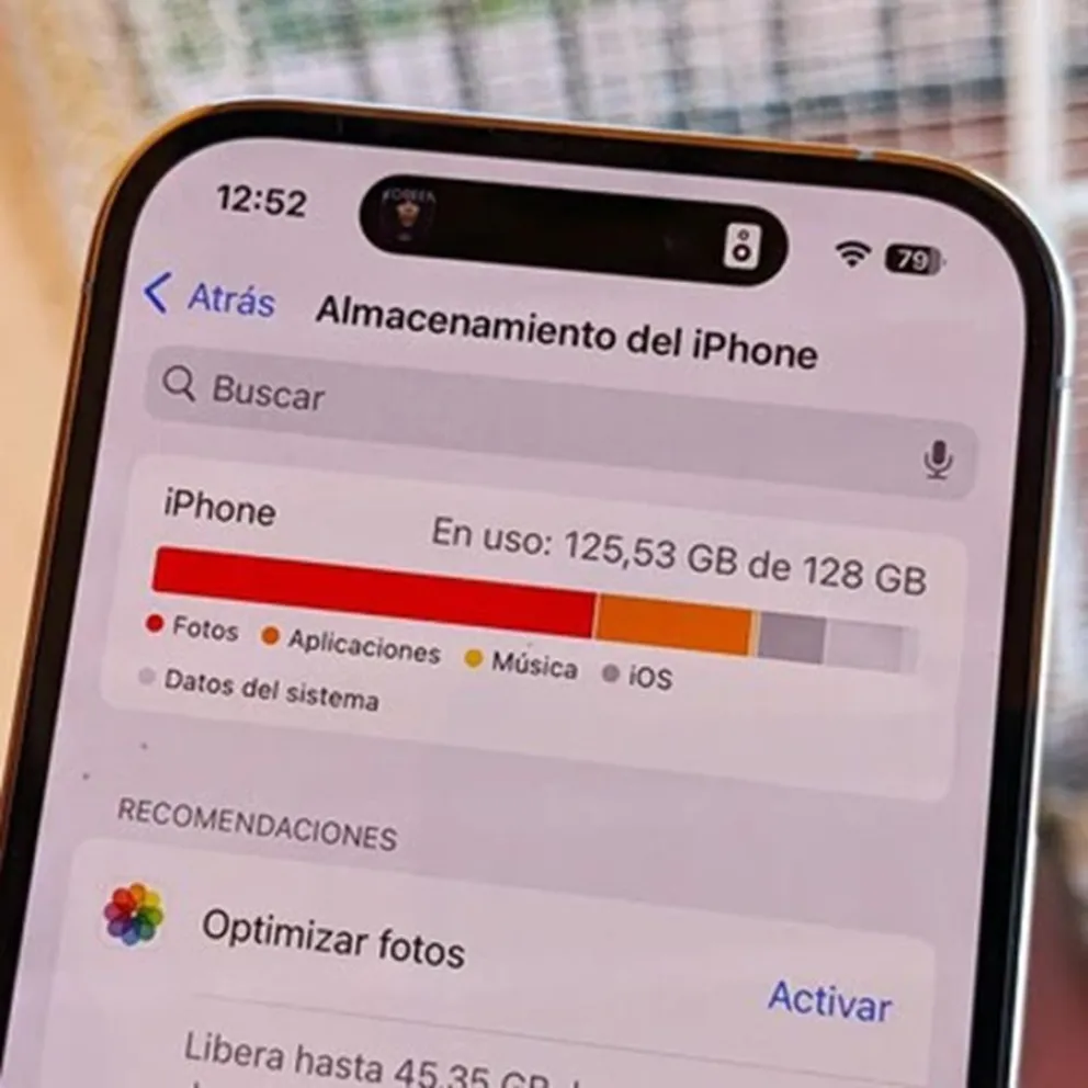 almacenamiento - iPhone