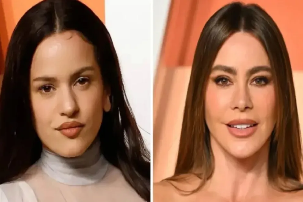 El incómodo momento entre Rosalía y Sofía Vergara en los Oscar que desató polémica