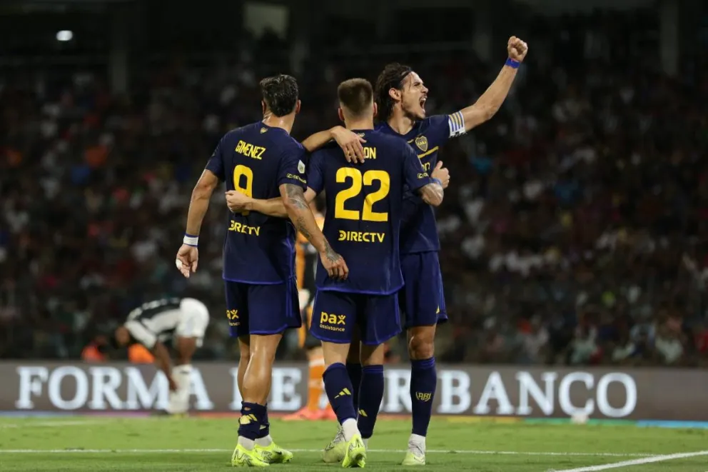 Boca Juniors goleó 3-0 a Central Córdoba y logró su quinta victoria consecutiva en el Apertura