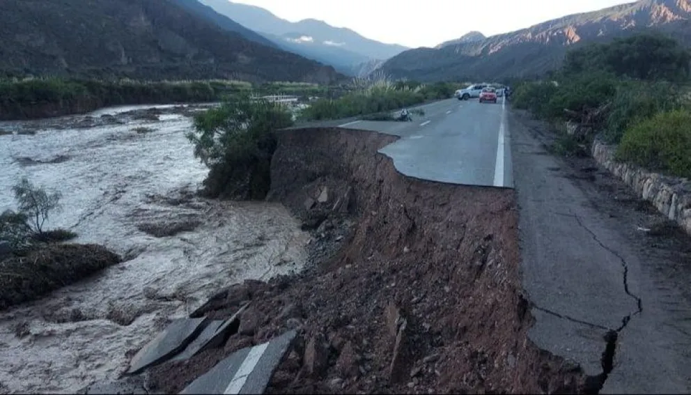 Temporal en Salta: restringieron nuevamente el paso en Ruta Nacional 51