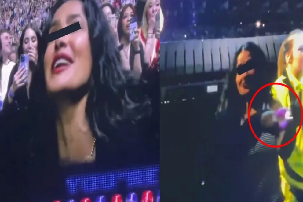 Salma Hayek protagoniza inesperado arresto en el concierto de Sabrina Carpenter