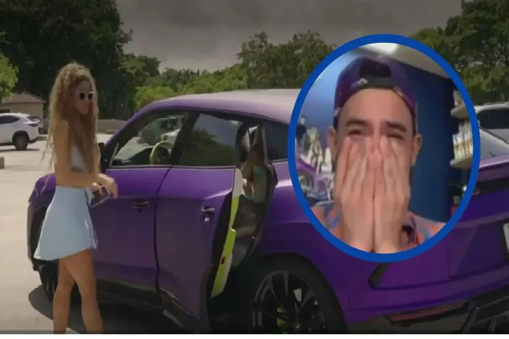 ¡Increíble! Fan que ganó el Lamborghini de Shakira lo choca y así quedó el lujoso auto
