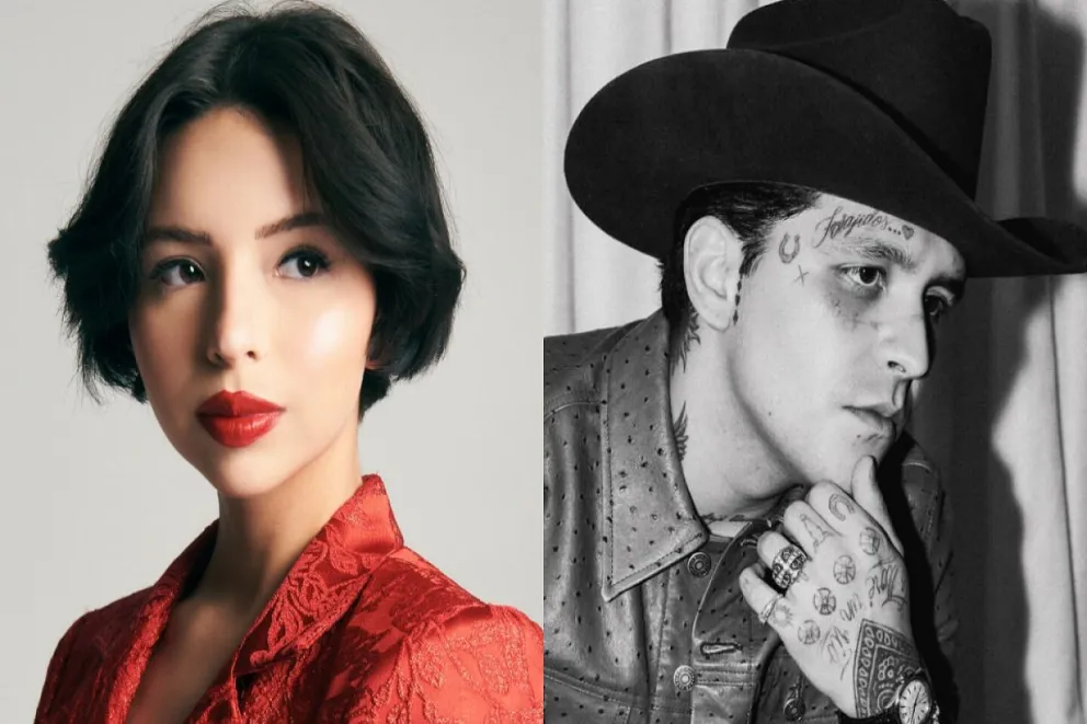 Captan a Ángela Aguilar enojada y manoteando a Christian Nodal
