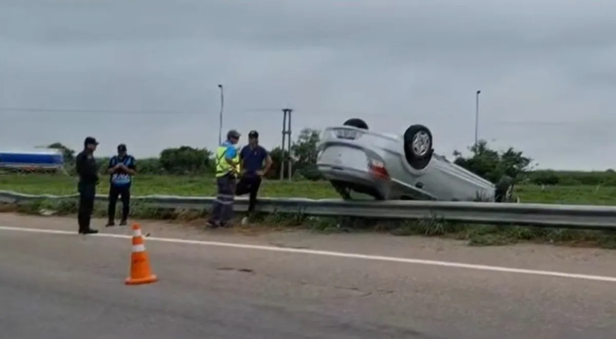 Accidente en la rotonda de Torzalito 