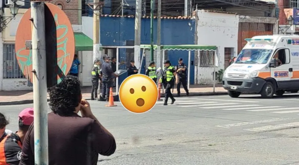 Fuerte accidente en Avenida Independencia: un policía fue atropellado por un vehículo