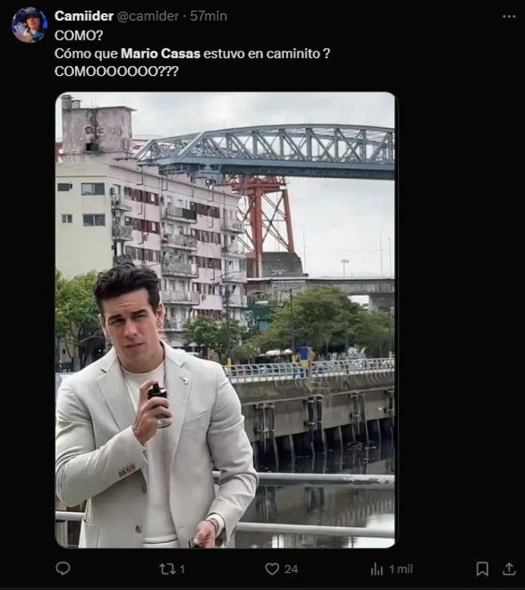 Mario Casas en Argentina
