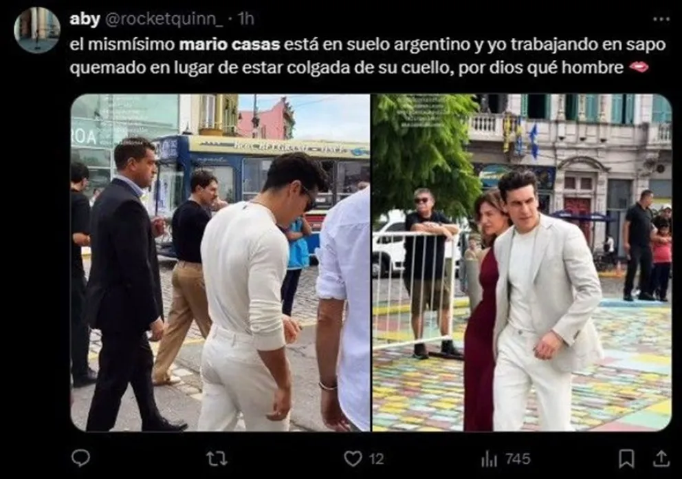 Mario Casas en Argentina