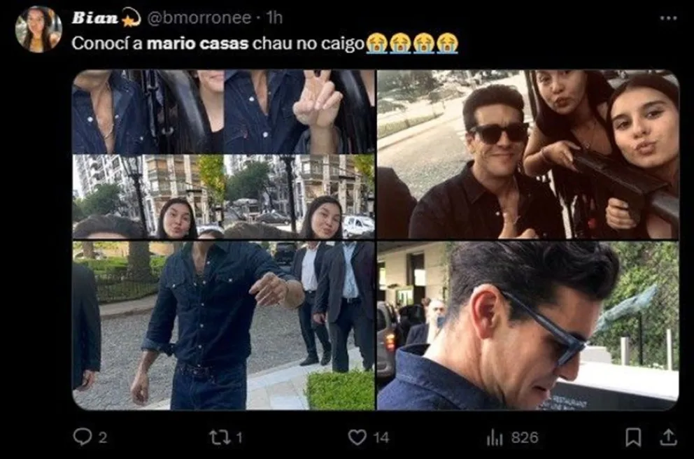 Mario Casas en Argentina