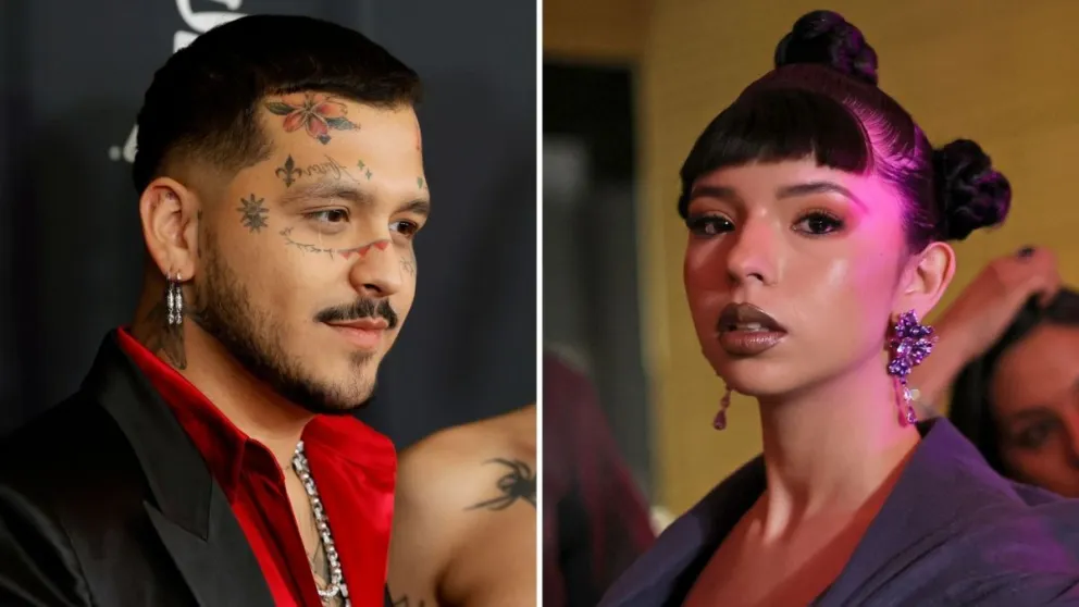 Christian Nodal y Ángela Aguilar se besan en público, pero fans aseguran que fue fingido