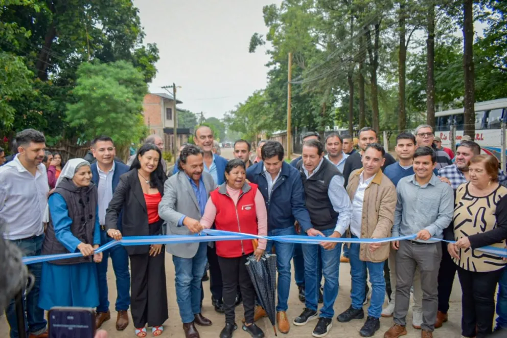 Gustavo Sáenz y Franco Hernández Berni inauguran obras de urbanización integral en Tartagal