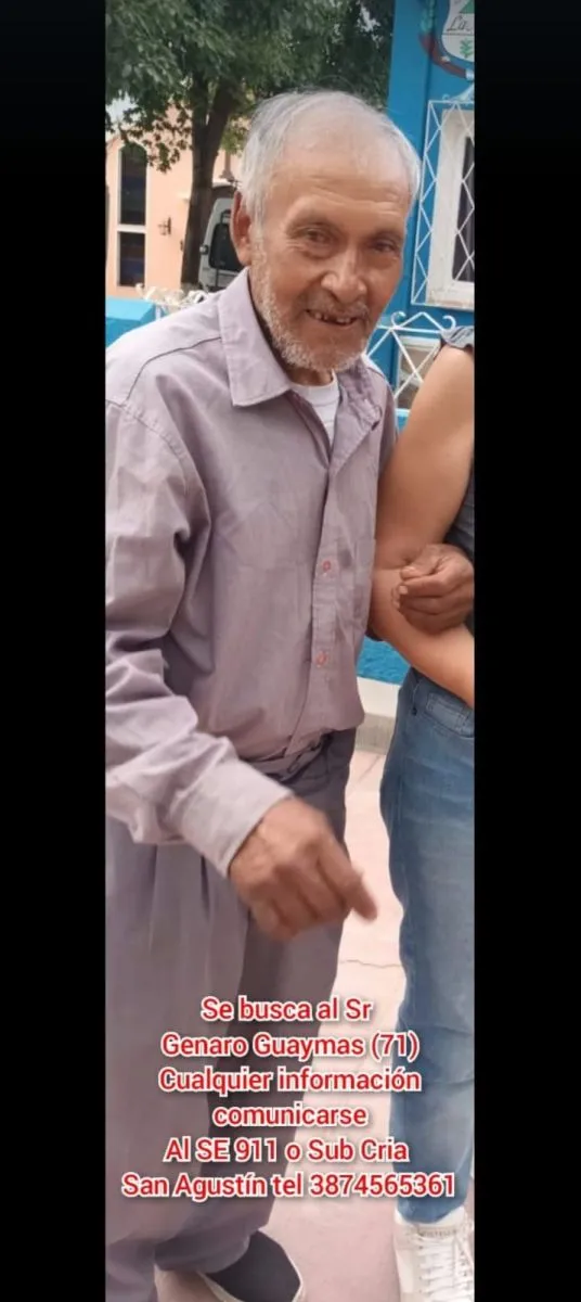 Abuelo salte&ntilde;o desaparecido 