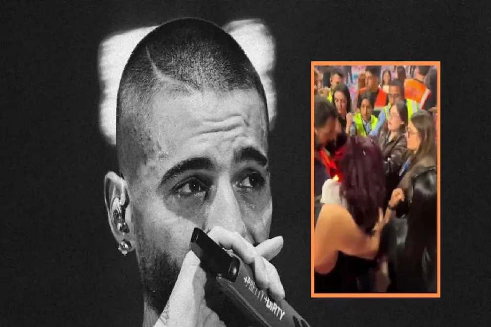 Maluma lanza una camiseta y desata una batalla campal entre fans en pleno show en Madrid