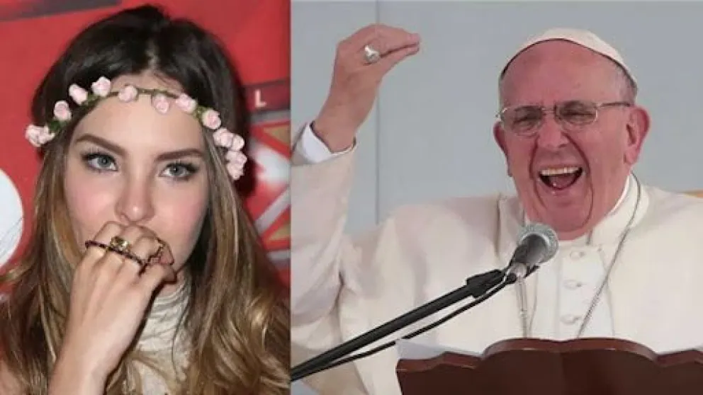 Reviven el inesperado cruce del Papa Francisco con Belinda: esto le dijo en un acto público