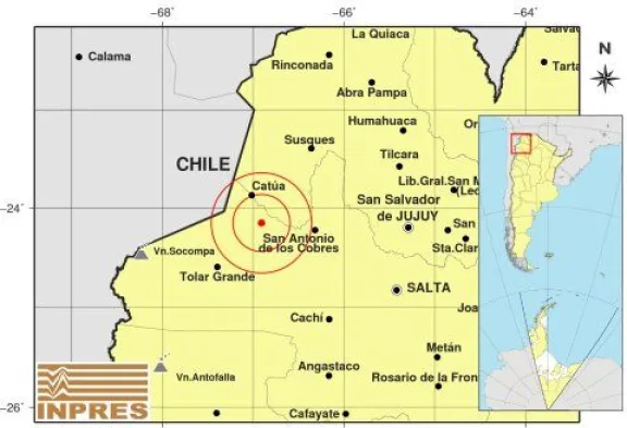 Temblor en Salta 