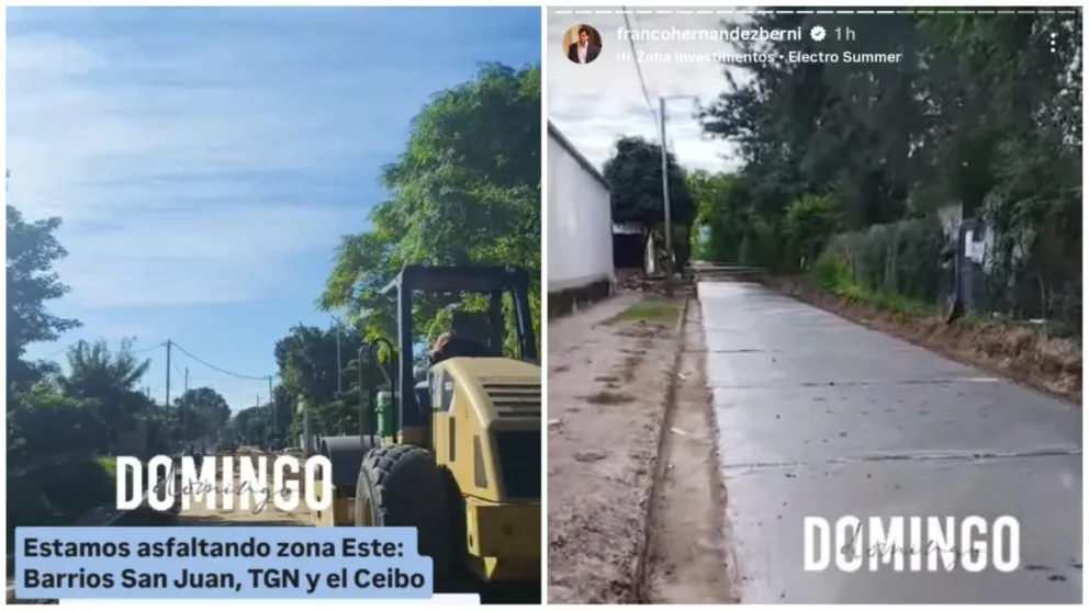 La Municipalidad de Tartagal avanza con obras de pavimentación en diferentes puntos de la ciudad