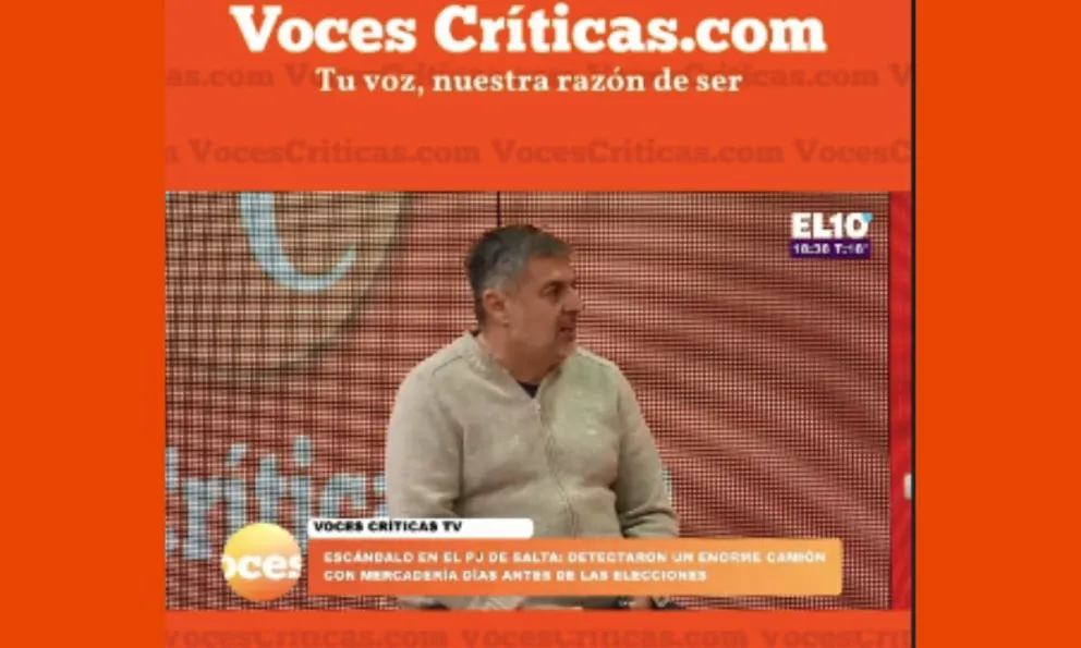 |VOCES CRÍTICAS| Ricky Gallegos: "La justicia de Salta es muy mediocre, la parte de investigación es muy política"