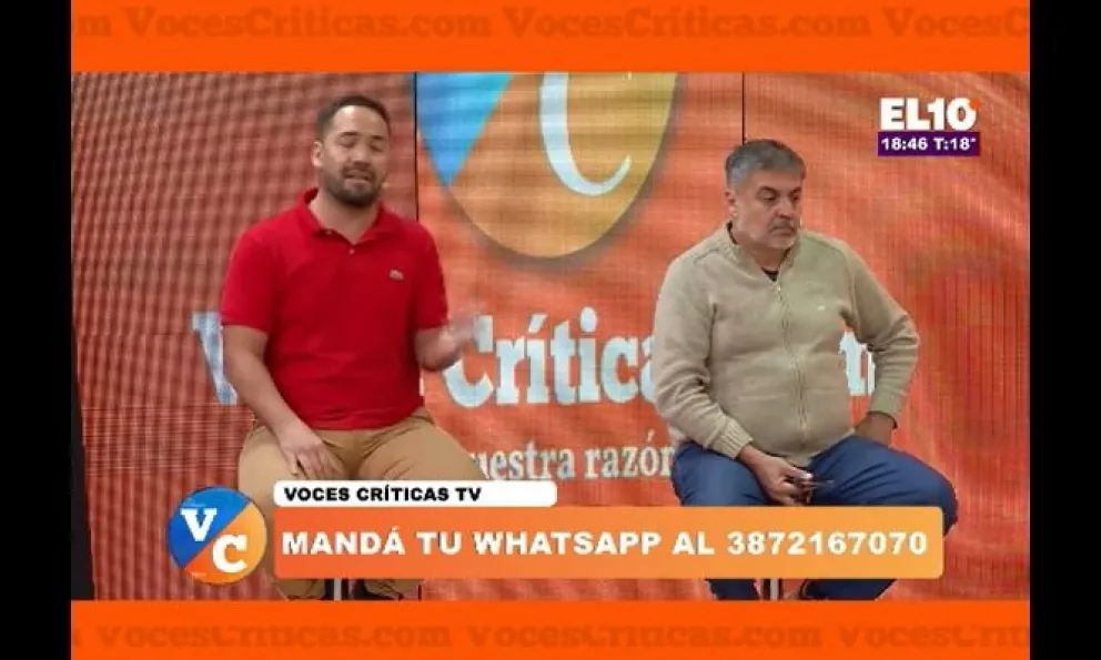 |VOCES CRÍTICAS TV| “Sos cobarde y le tenés miedo”: cruce en vivo entre Facundo Guzmán y Ricky Gallegos por la intervención del PJ