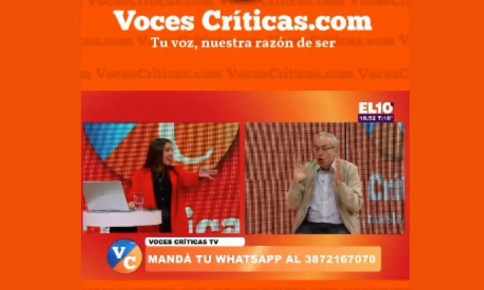 |VOCES CRÍTICAS TV| Santiago Godoy desafió a Majo Tonini y la conductora no se calló: "Se puede levantar y se puede retirar a la puerta"