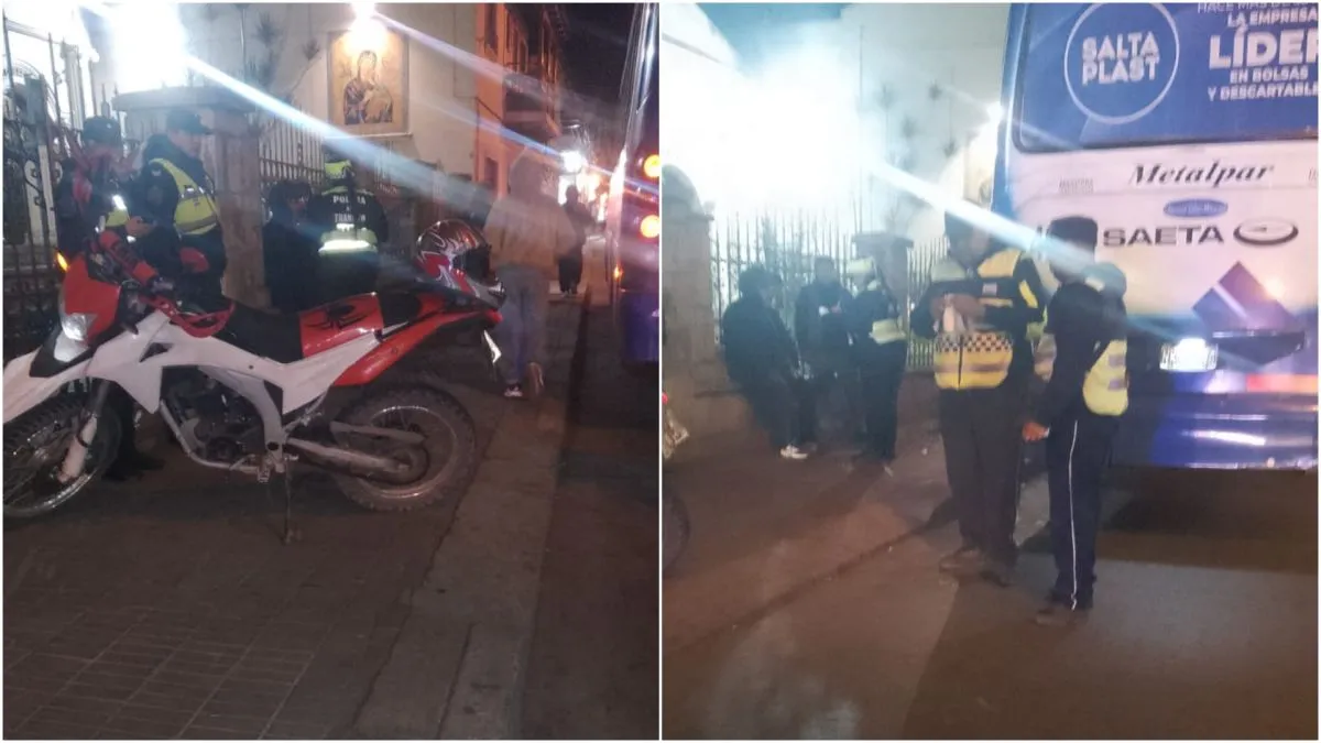 Accidente en el centro salte&ntilde;o 