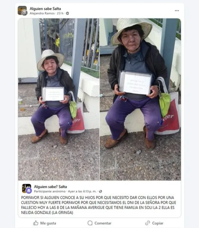 mujer muerta