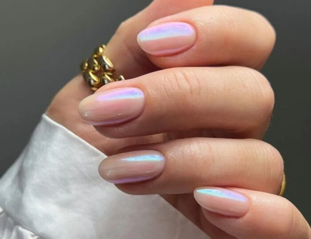 Nail Art - nacarado