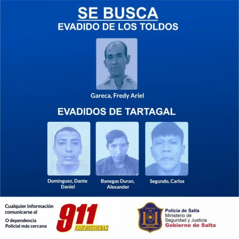 Fuga de presos en Salta