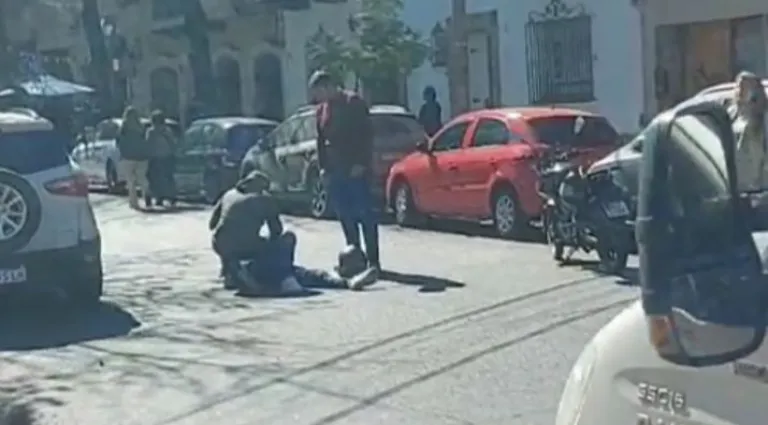 Accidente en el microcentro salte&ntilde;o 