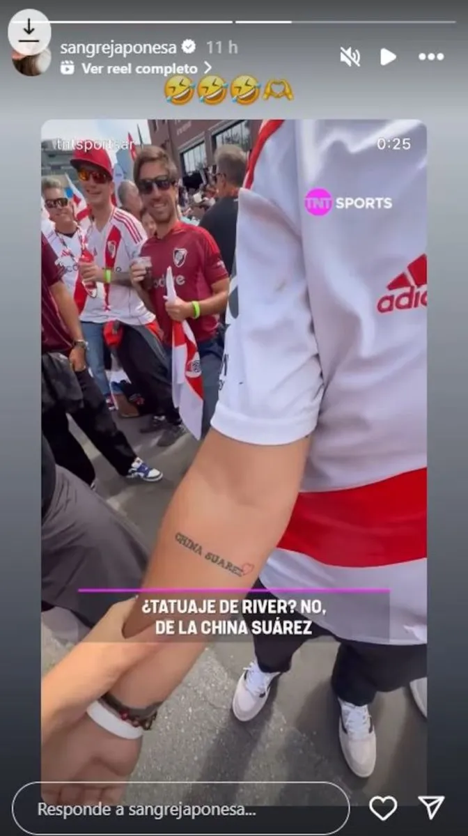 China Su&aacute;rez - hincha de River