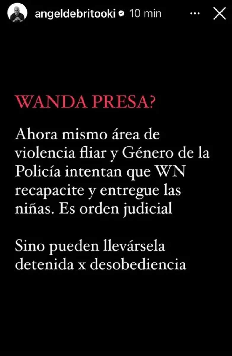 &Aacute;ngel de Brito - Wanda Nara