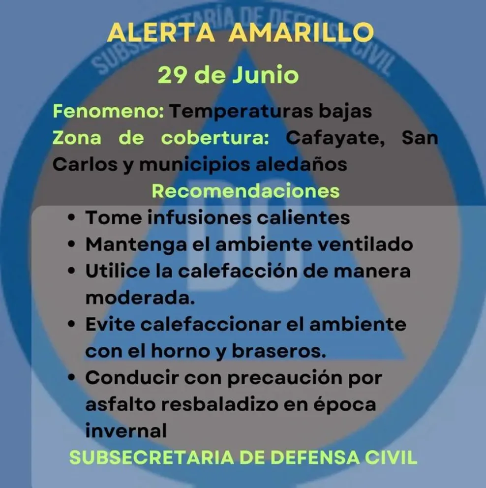 Alerta Meteorol&oacute;gica