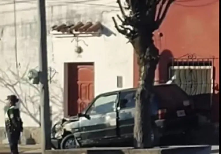Accidente en avenida San Mart&iacute;n 