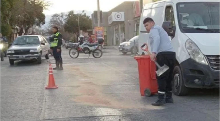 Accidente en el centro salte&ntilde;o