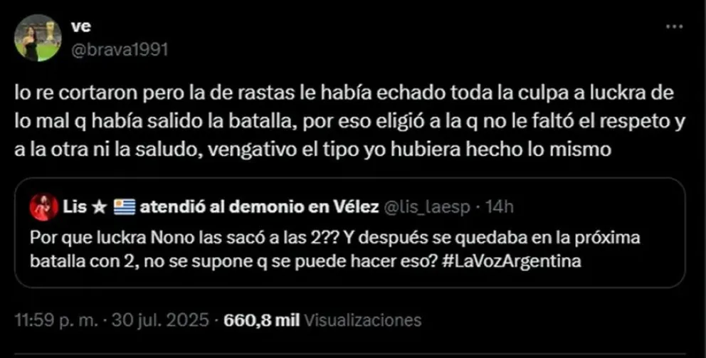 La Voz Argentina - Luck Ra