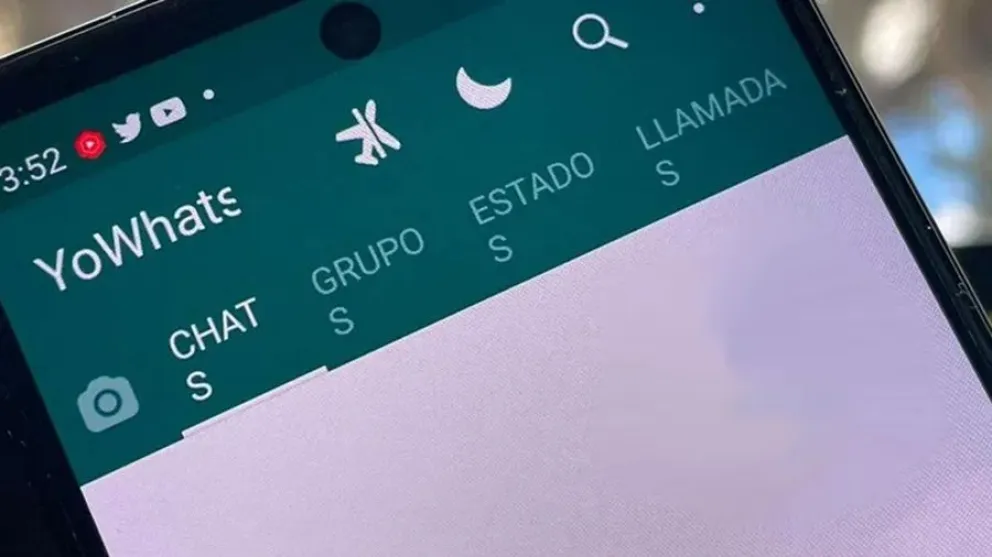 WhatsApp - modo avi&oacute;n