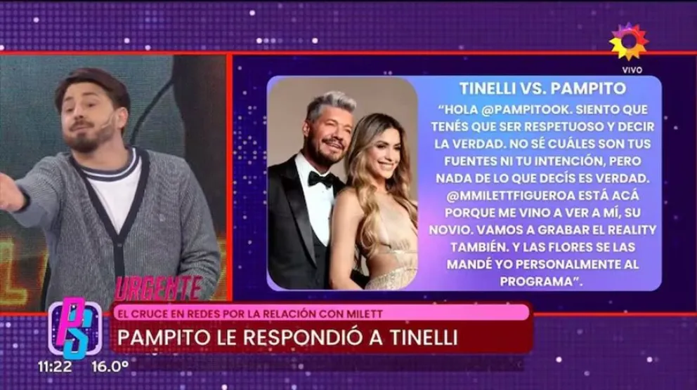 Marcelo Tinelli - Pampito - Milett Figueroa