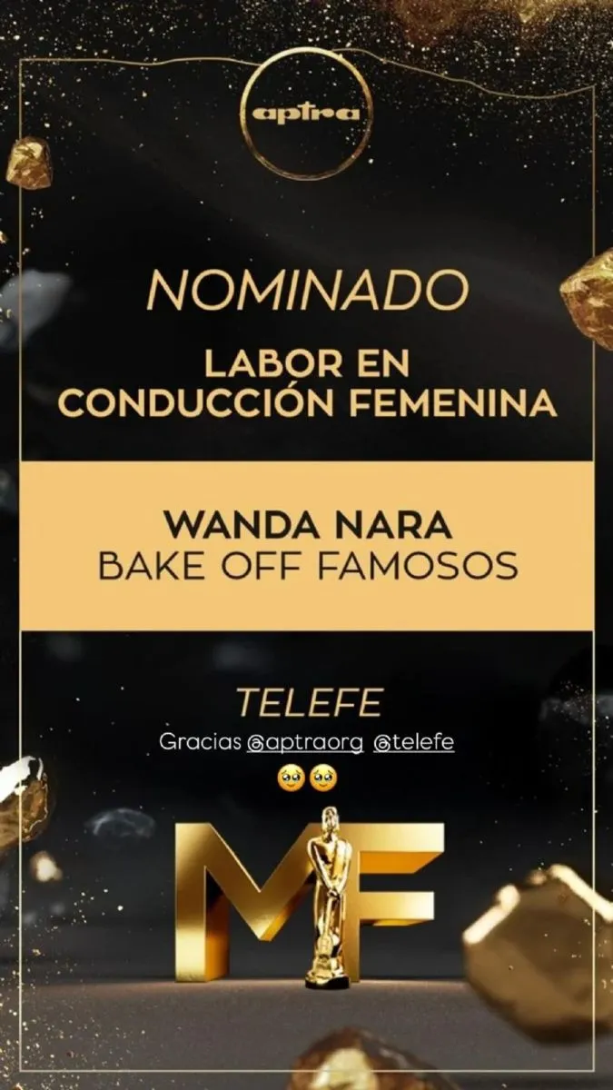 Wanda Nara - Premios Mart&iacute;n Fierro