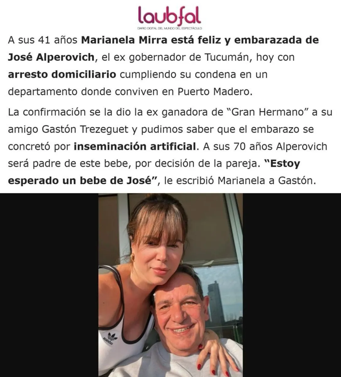 Marianela Mirra - Jos&eacute; Alperovich