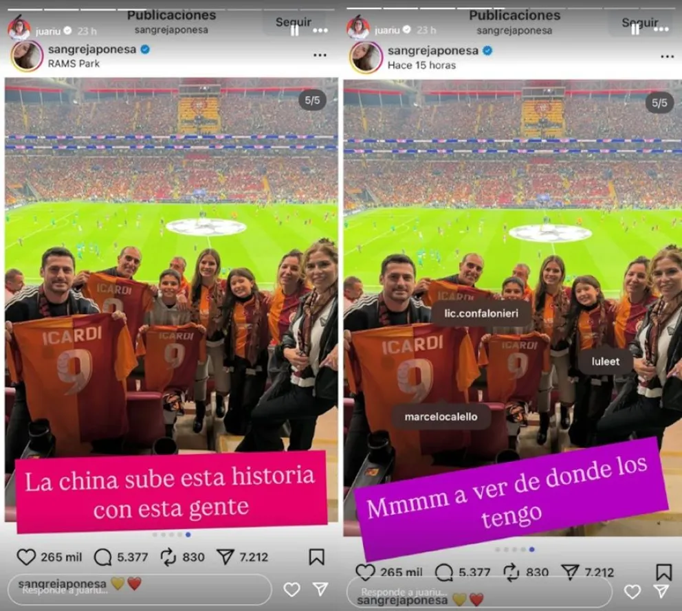 Wanda Nara - China Su&aacute;rez