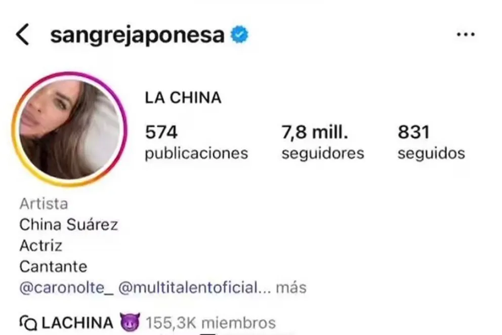 China Su&aacute;rez