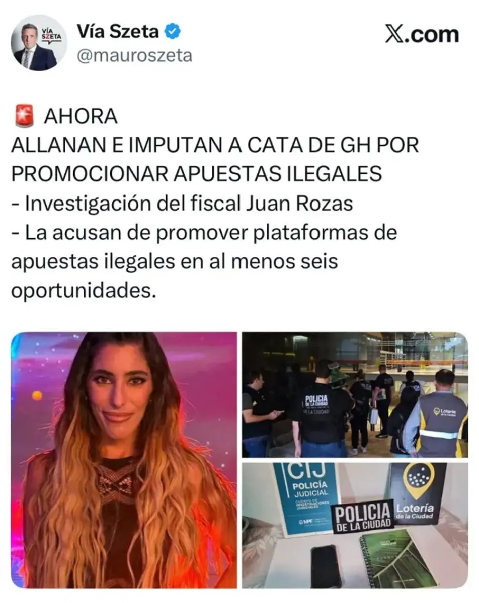 Catalina Gorostidi - allanamiento