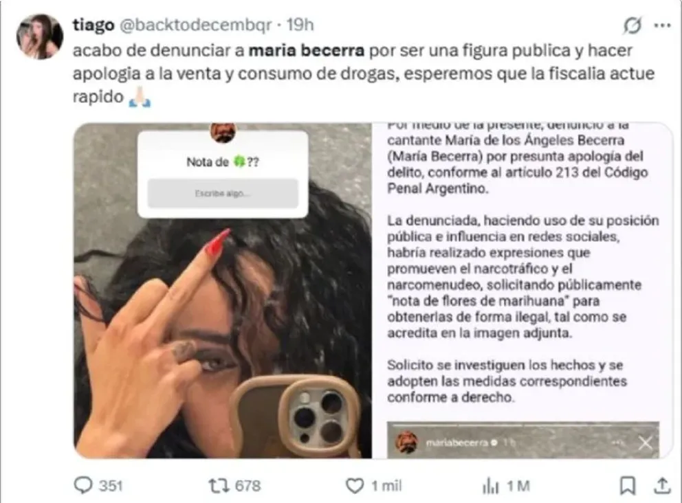 Mar&iacute;a Becerra - denuncia