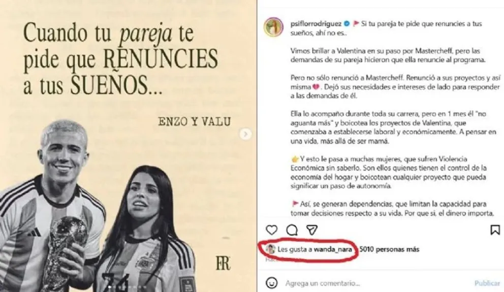 Wanda Nara - Valentina Cervantes