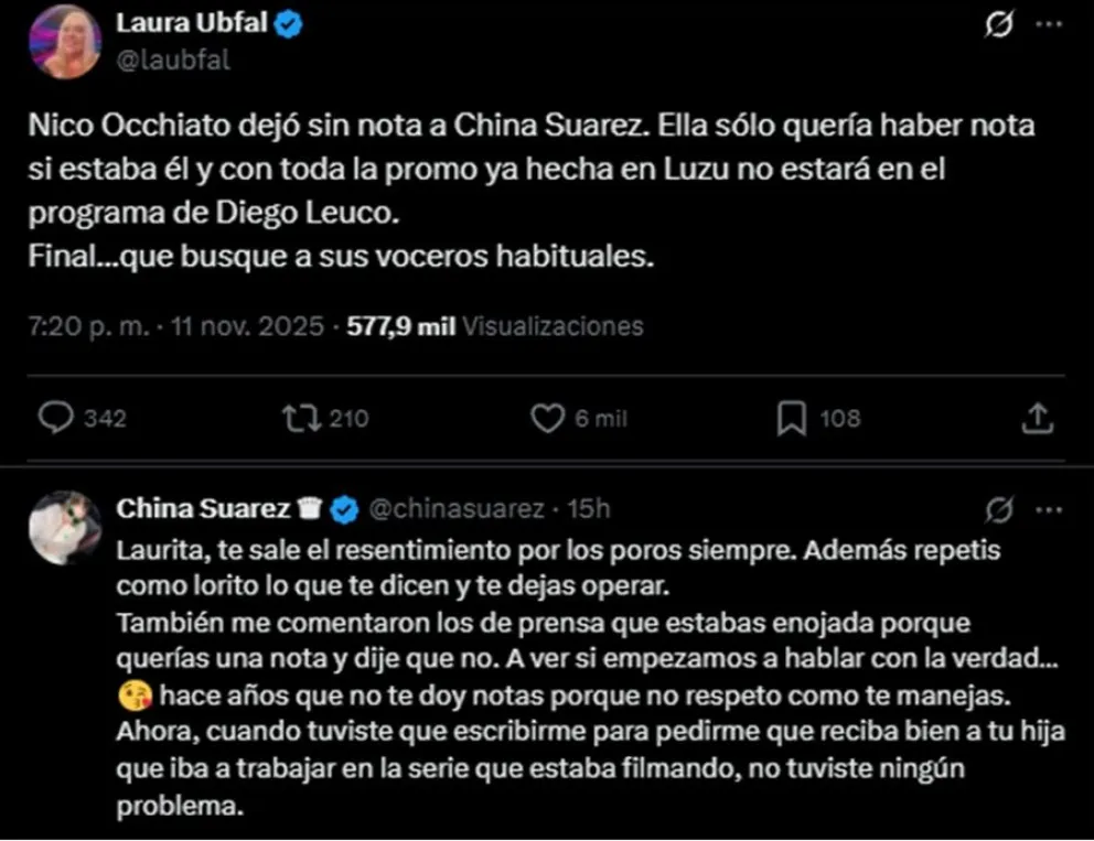 China Su&aacute;rez - Laura Ubfal
