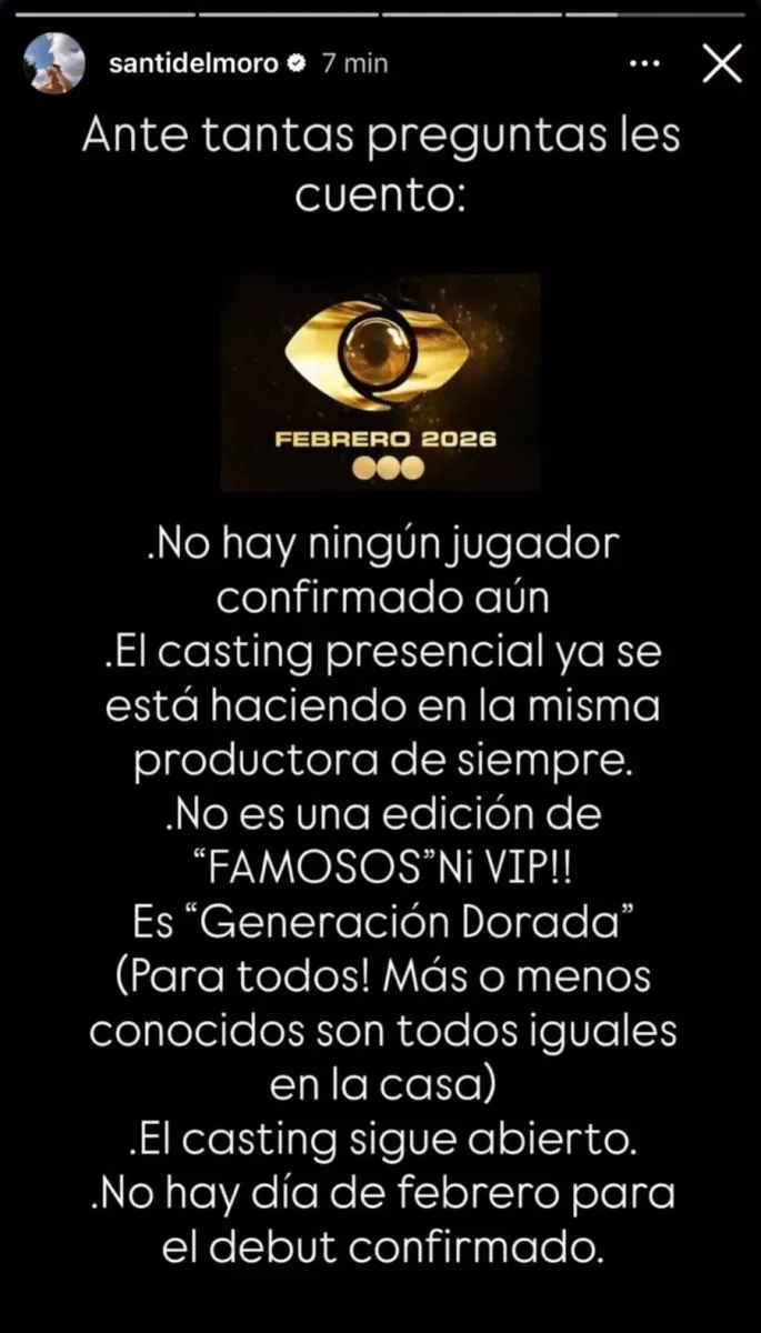 Santiago del Moro - Gran Hermano